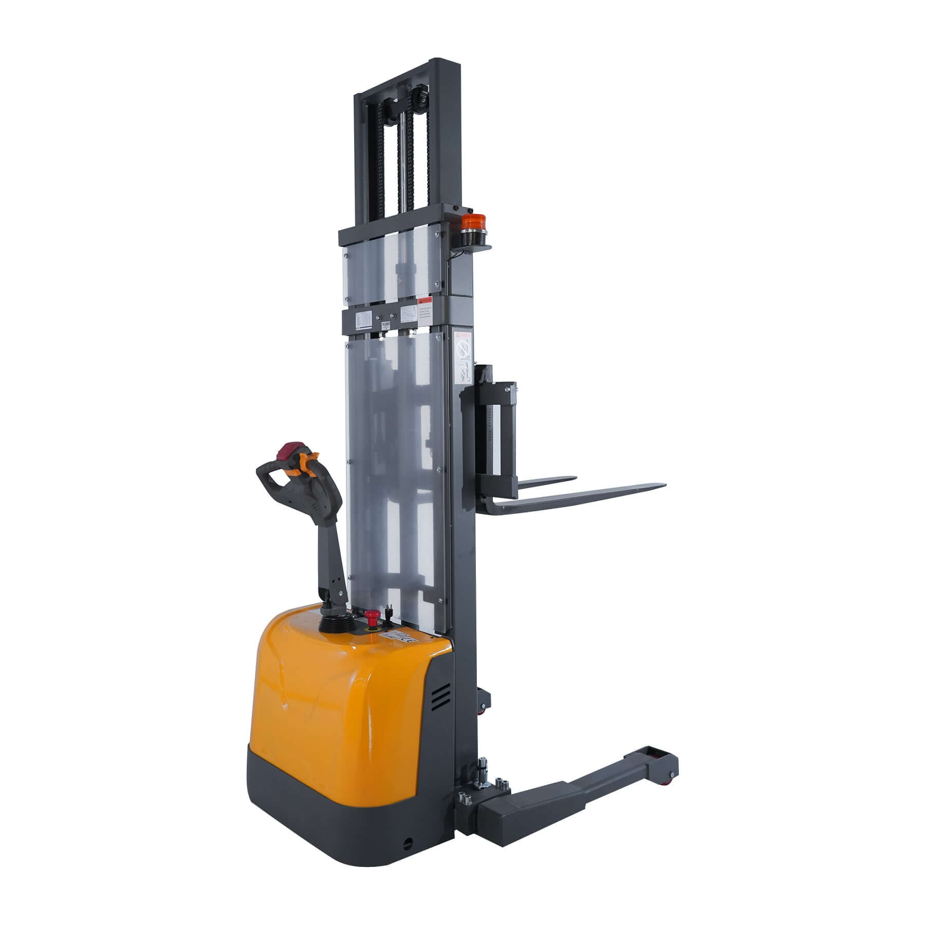3300 lbs Electric Walkie Stacker with Adjustable Straddle Legs | 98–130" Full Electric Lift Canada