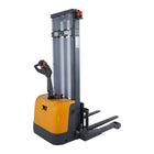 3300 lbs Electric Walkie Stacker with Adjustable Straddle Legs | 98–130" Full Electric Lift Canada