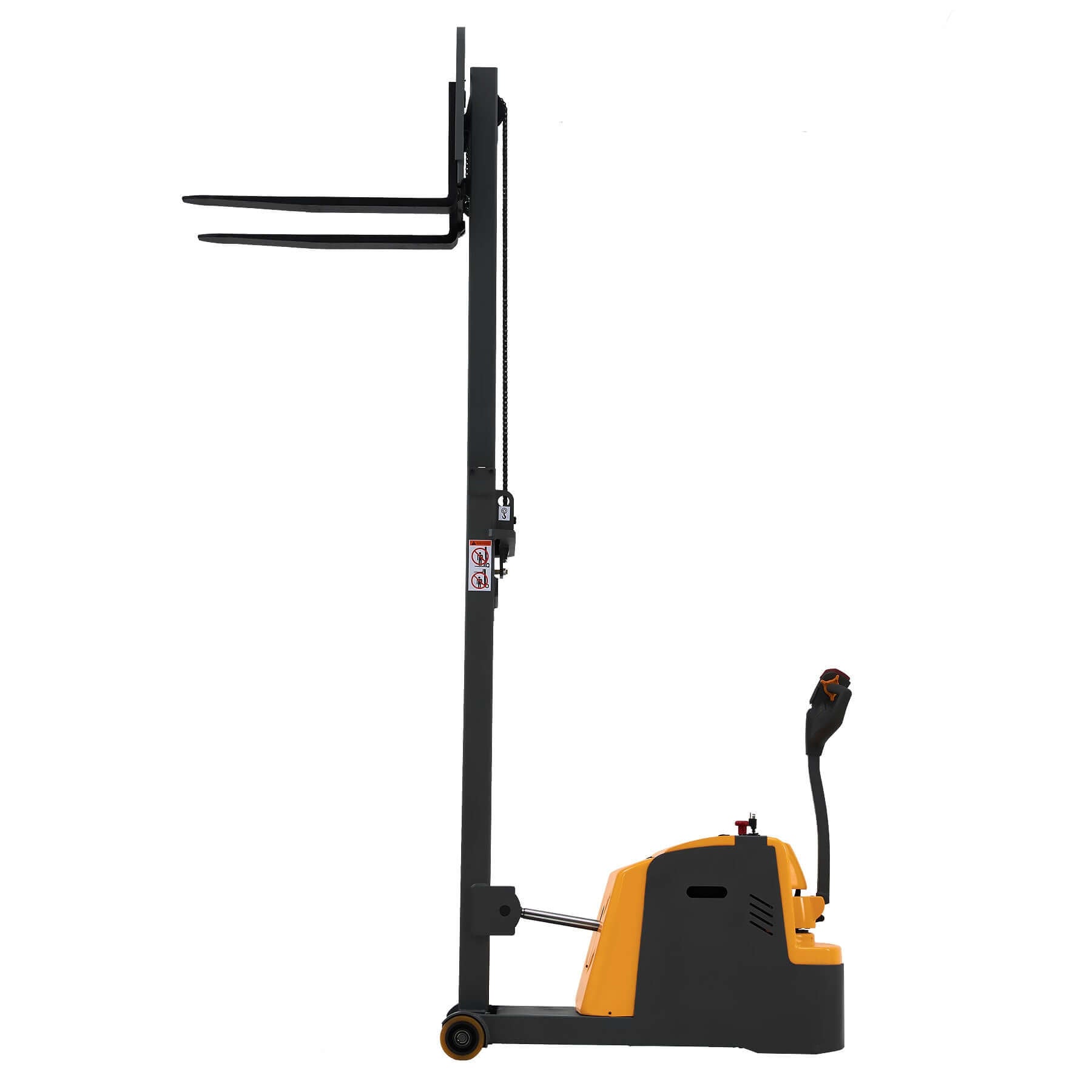 Electric Counterbalance Stacker – 2200 lb Capacity, 118" Lift Height, No-Leg Design for Warehouse & Dock Use Canada